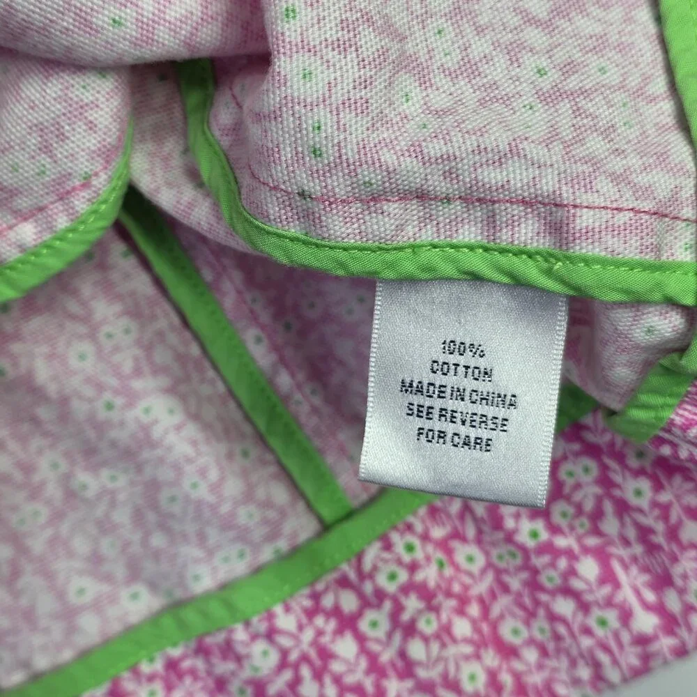Lilly Pulitzer Coat Girls 7 Pink Floral Button Lightweight Spring Jacket Casual